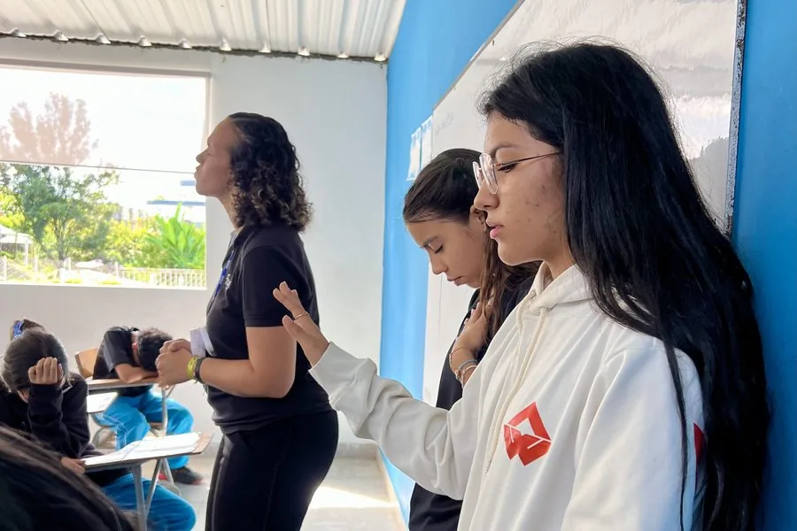 Estudiante de Fares en una jornada de liderazgo
